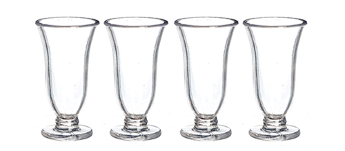 Clear Vases, 4 pc.